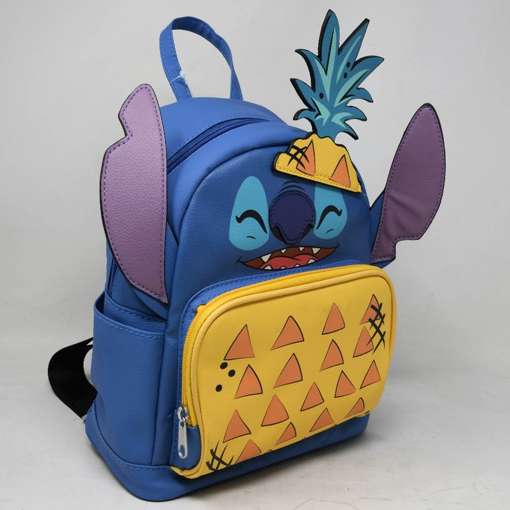 Mochila Stitch Con Mini Compartimiento Para Niños Disney